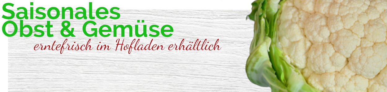 Saisonales Obst und Gemüse